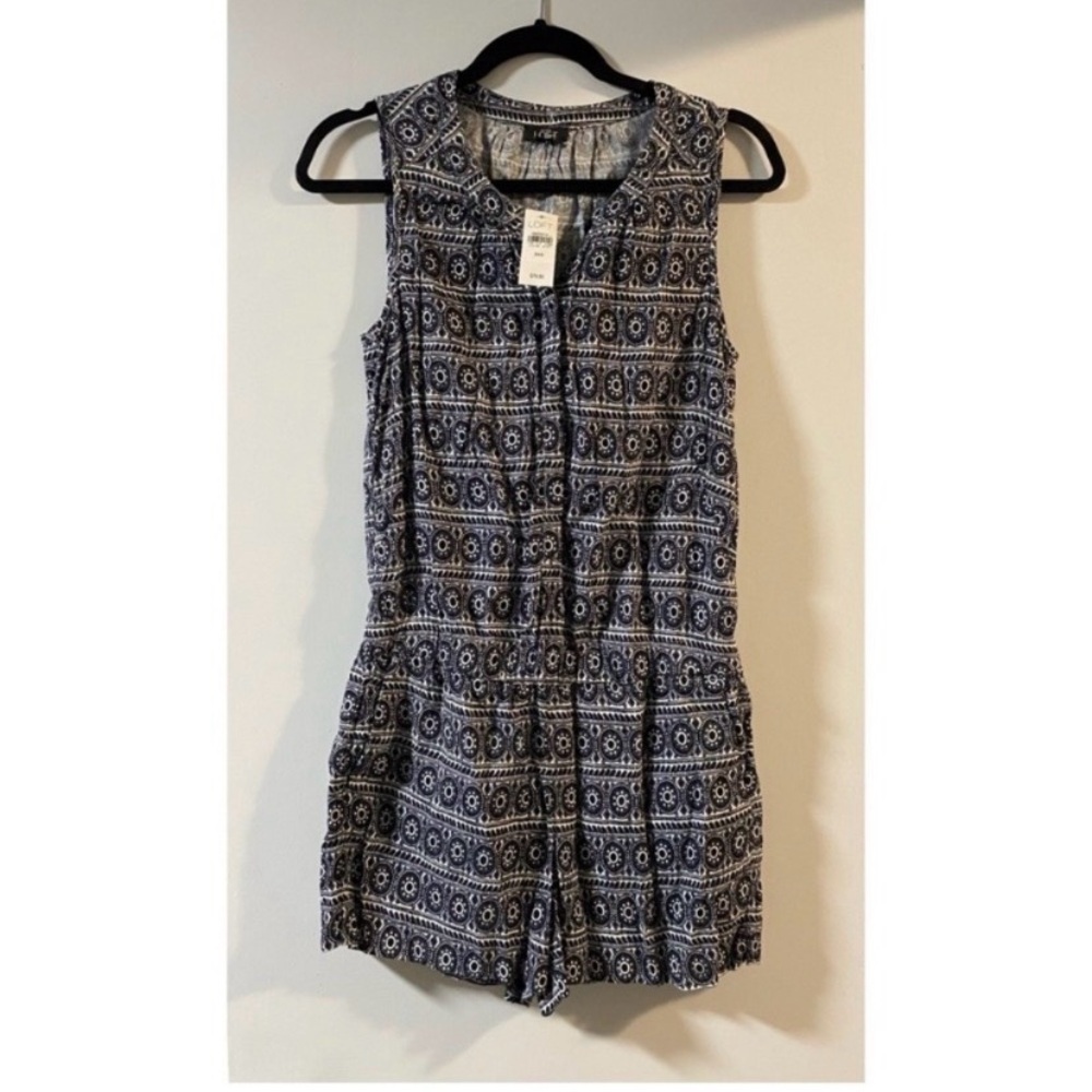 ANN TAYLOR LOFT Boho Print Romper